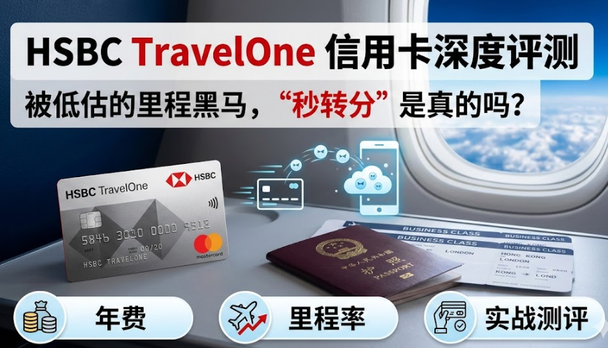 HSBC TravelOne 信用卡深度评测：被低估的里程黑马，秒转分是真的吗？(2026版)