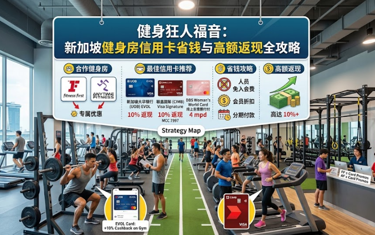 新加坡健身房信用卡推荐 2026：Anytime Fitness/Fitness First 怎么刷最省钱？