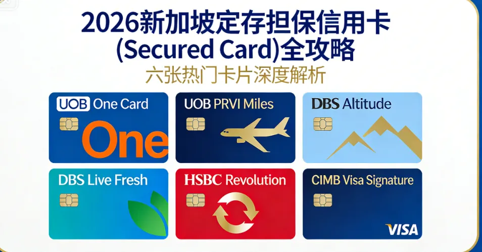 没有薪水单也能办？2026新加坡定存担保信用卡 (Secured Card) 全攻略：100%批卡指南