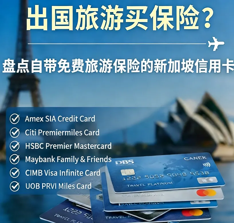 出国旅游买保险？盘点自带免费旅游保险的新加坡信用卡 (2026版)