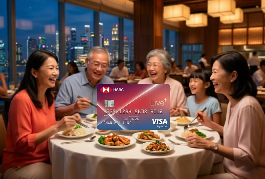汇丰 HSBC Visa Platinum (升级版 Live+) 深度评测:2026年家庭消费首选 | 8%餐饮与5%超市返现怎么拿?