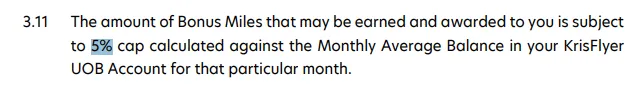UOB KrisFlyer math的5%的大坑