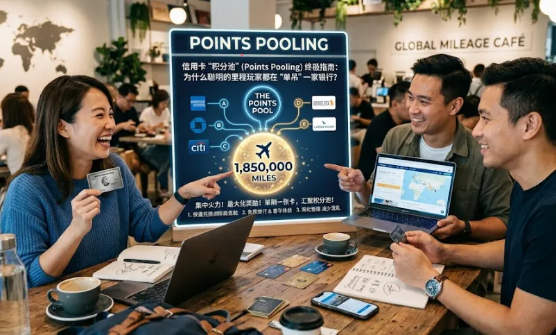 2026 信用卡“积分池” (Points Pooling) 终极指南：里程玩家单吊策略