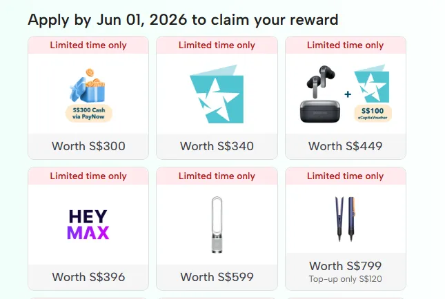 singsaver新加坡信用卡开卡礼