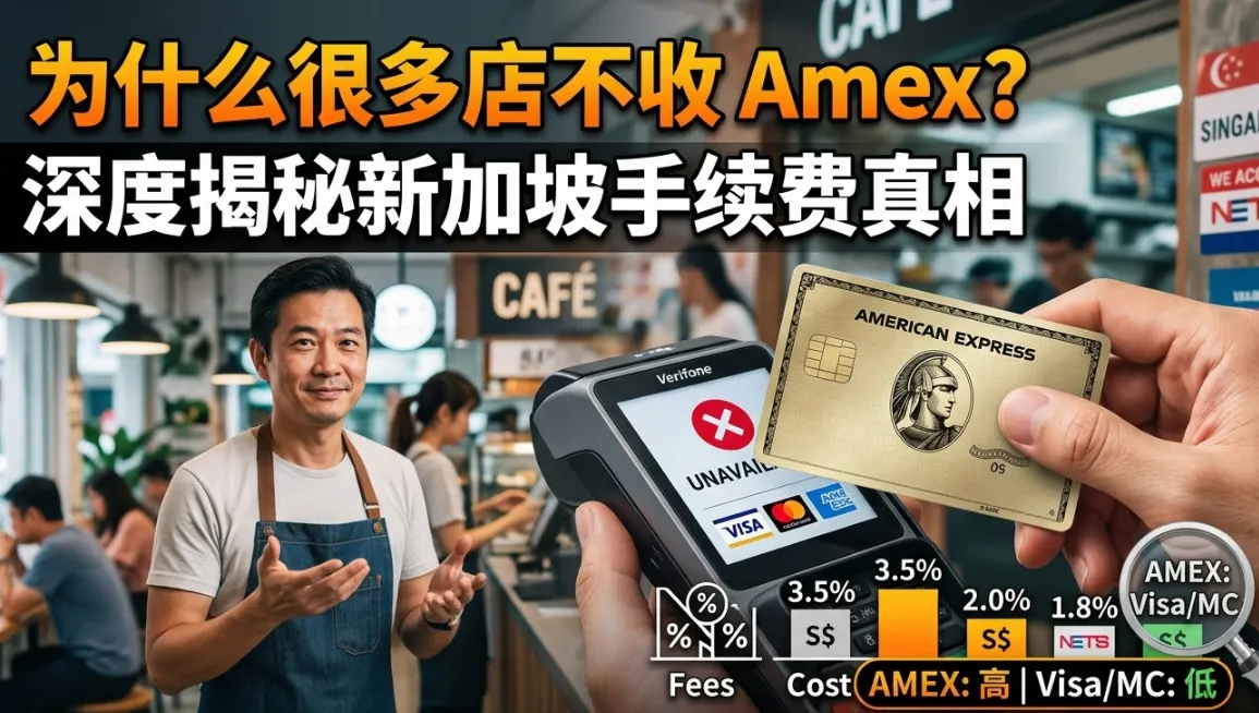 为什么新加坡很多店不收 Amex 信用卡？深度揭秘2026运通卡手续费与避坑刷卡指南