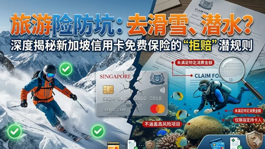 【2026新加坡旅游险防坑】去滑雪潜水？揭秘信用卡免费保险拒赔潜规则与投保攻略