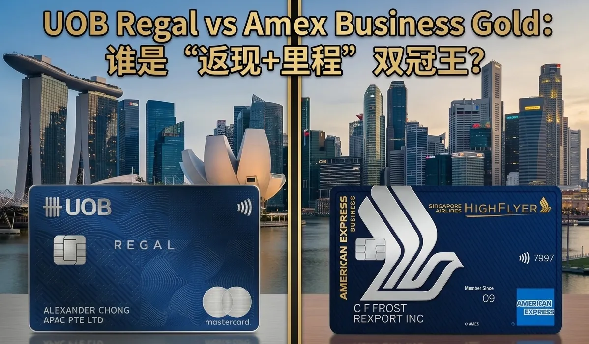 UOB Regal vs Amex Business Gold：2026 新加坡企业主神卡对决，谁是“返现+里程”双冠王？