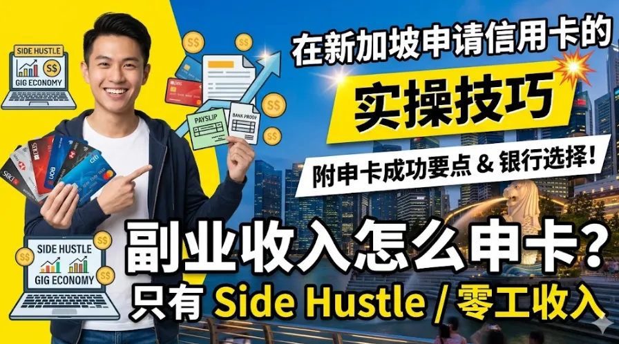 2026 新加坡副业/自由职业申卡指南：无 CPF、零工收入申请信用卡的实操技巧