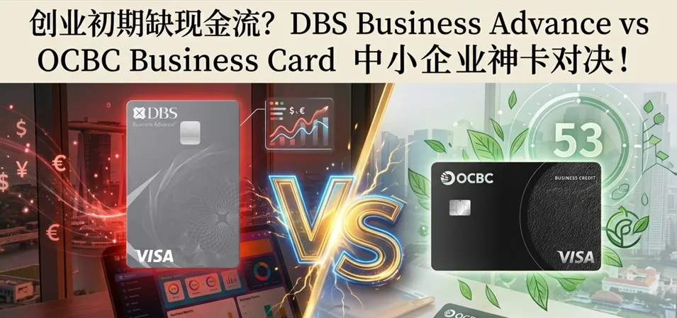 创业初期缺现金流?2026 DBS Business Advance vs OCBC Business Card 中小企业神卡对决!