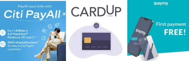 新加坡第三方账单支付平台对比：CardUp、Citi PayAll 与 ipaymy 优缺点