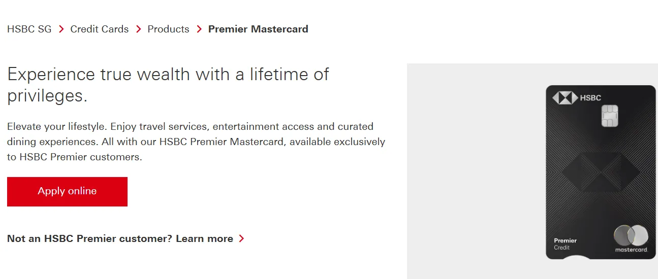 HSBC Premier Mastercard 深度评测：2026 存 20 万新币拿“卓越理财”专属黑卡，究竟值不值？