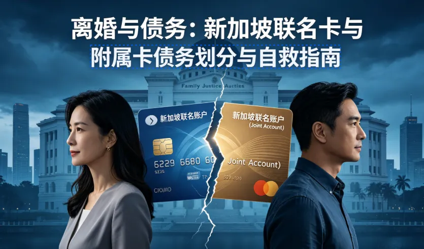 【2026新加坡离婚指南】夫妻信用卡债务谁来还？联名卡与附属卡债务划分与自救攻略