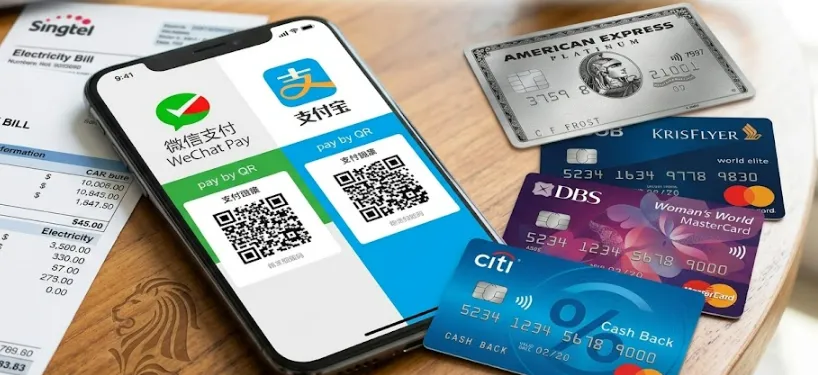 新加坡信用卡绑定微信支付与支付宝回国免手续费攻略