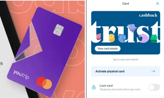 新加坡 YouTrip 与 Trust Card 曼谷旅游免手续费神卡