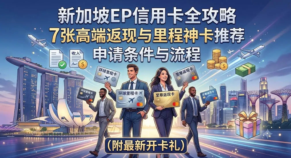 2026新加坡EP信用卡全攻略:7张高端返现与里程神卡推荐、申请条件与流程(附最新开卡礼)